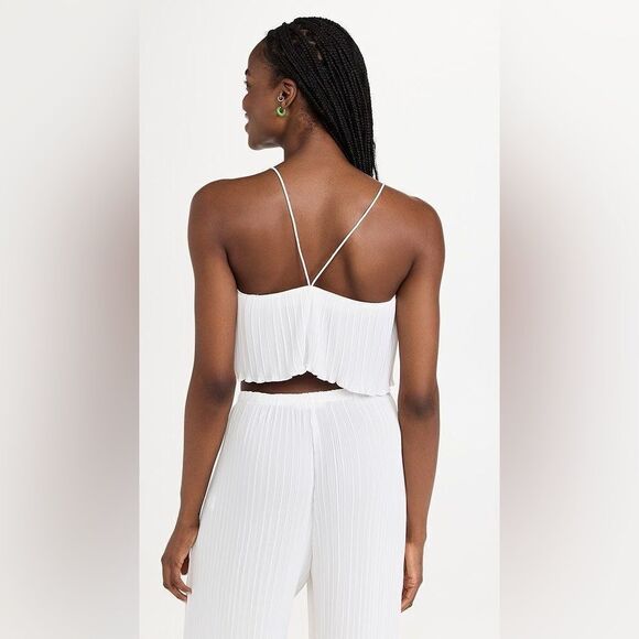 Good American | Plisse Crop Camisole Tank - Picture 5 of 6